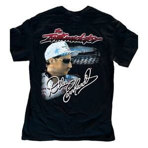 Dale Earnhardt T Shirt Men The Intimidator NASCAR Double Sided Signature Medium